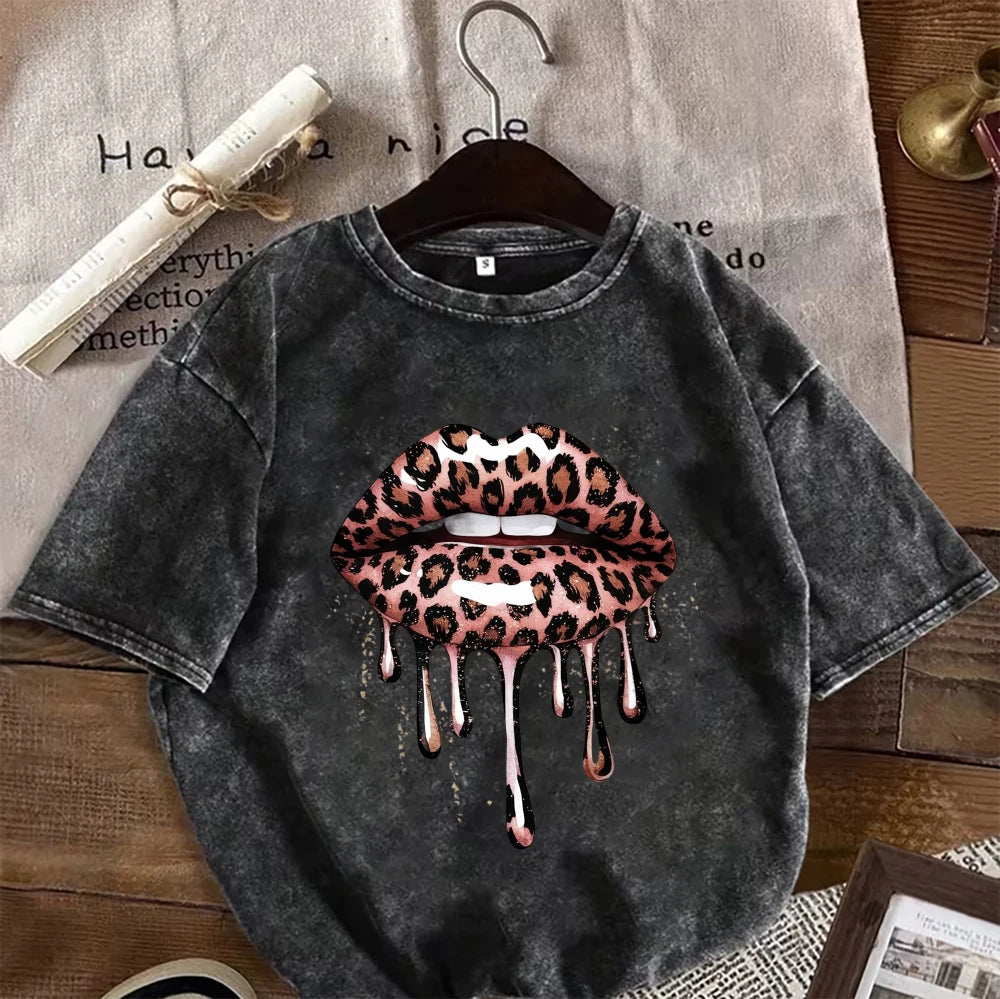 Leopard Lips Print Rug Non Slip Floor Mat Sexy Aesthetic Carpet Living Room Bedroom Bathroom Decor Fashion Girl Home Entrance