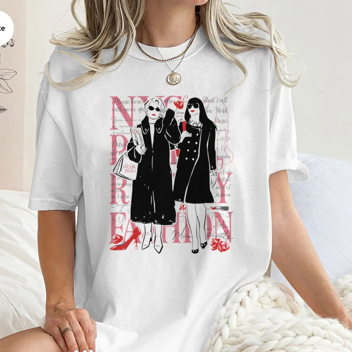 Classic Satirical Movie T-shirt Women's Short Sleeve 100% Cotton Summer Y2K Tops Fashion American Style Retro Movie Tees Gifts