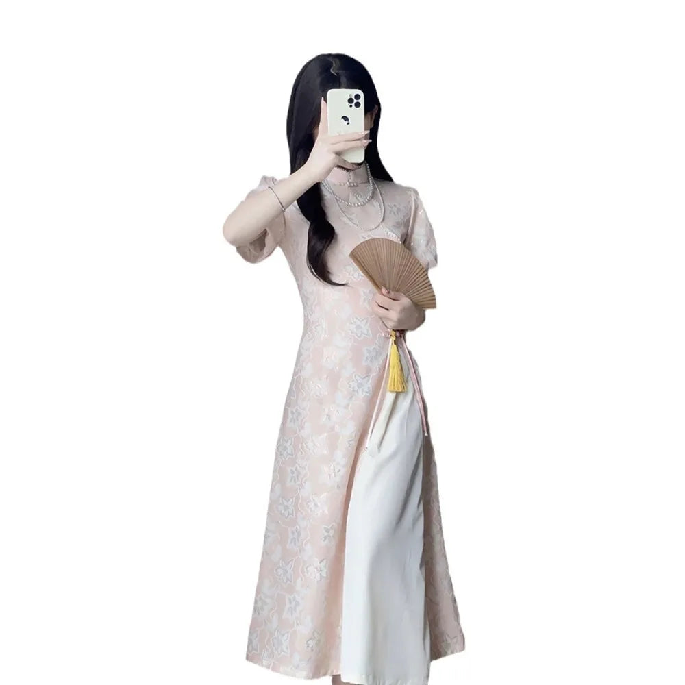 Qipao Dress Women Clothes Cheongsam Vintage Fashion Clothing Party Elegant Summer Harajuku Cosplay Costumes Chinese Style Dress