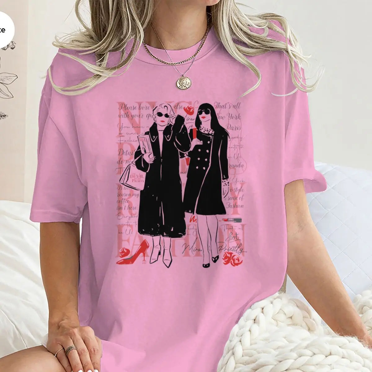 Classic Satirical Movie T-shirt Women's Short Sleeve 100% Cotton Summer Y2K Tops Fashion American Style Retro Movie Tees Gifts