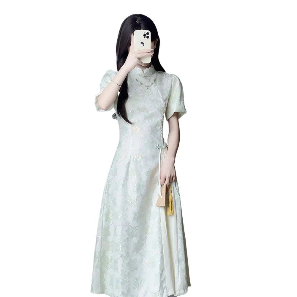 Qipao Dress Women Clothes Cheongsam Vintage Fashion Clothing Party Elegant Summer Harajuku Cosplay Costumes Chinese Style Dress